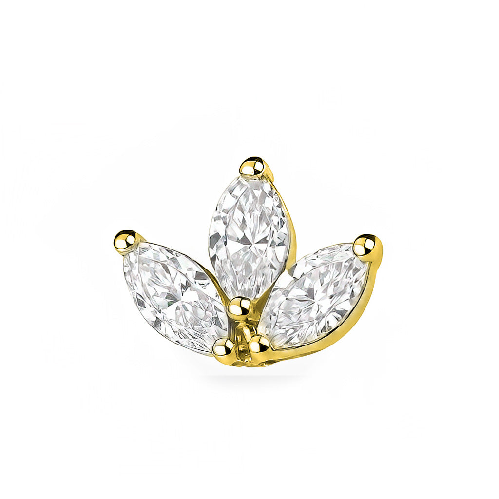 3 Marquise Stud