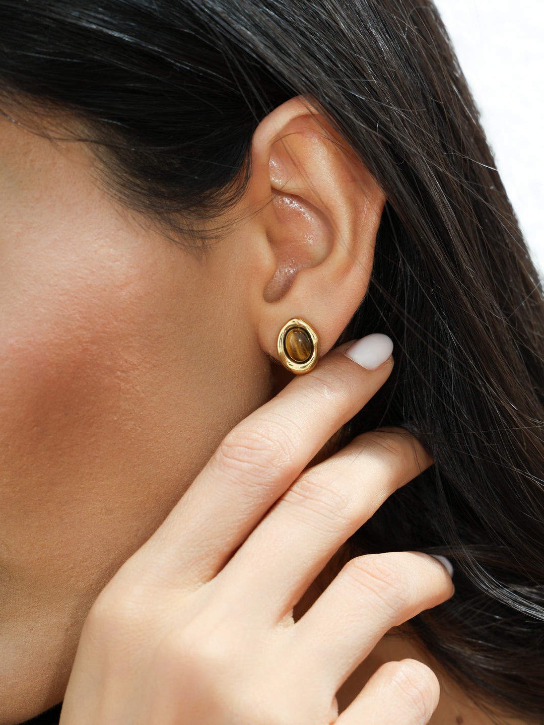 TIGER EYE STUDS