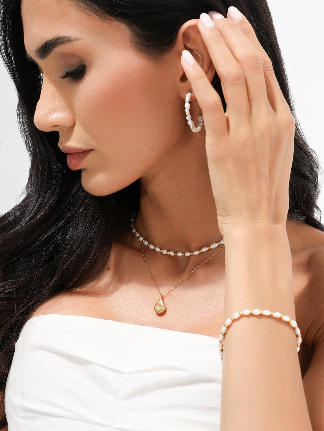 PAER SINGLE STONE NECKLACE