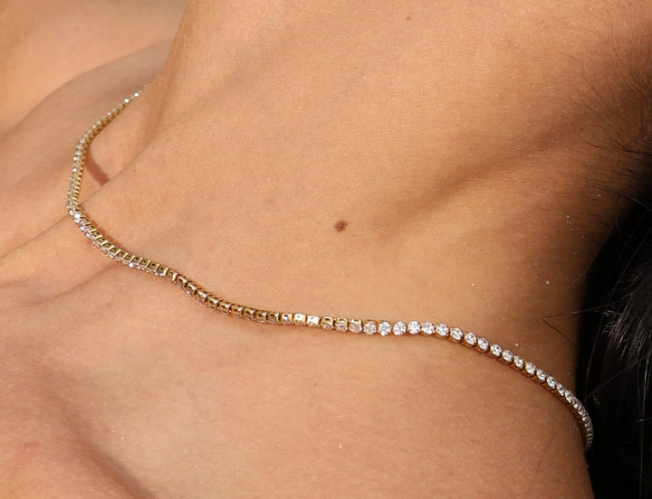 2MM TENNIS NECKLACE