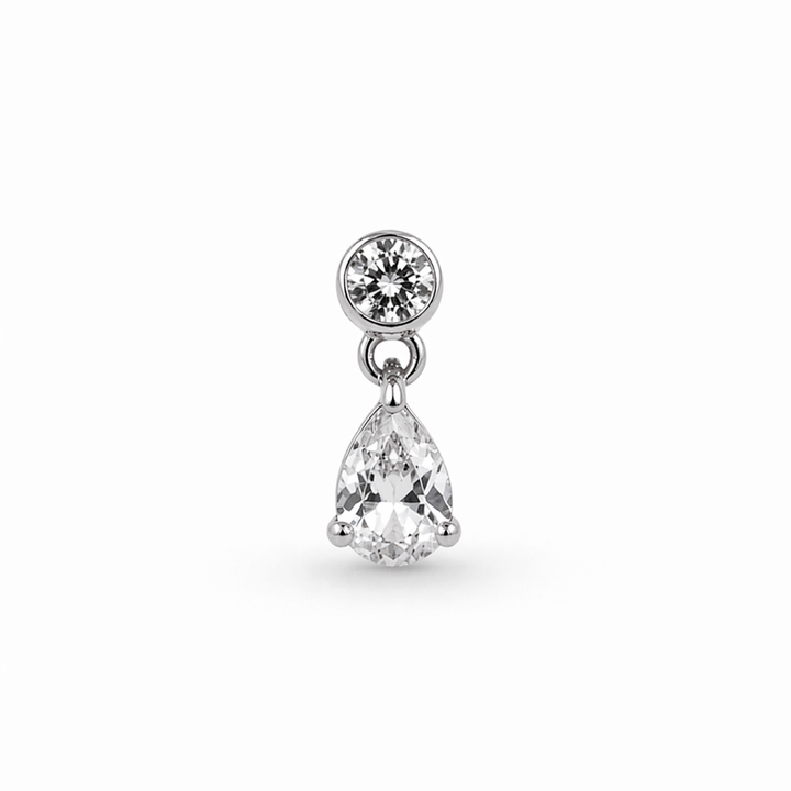 Dangling Big Pear Stud