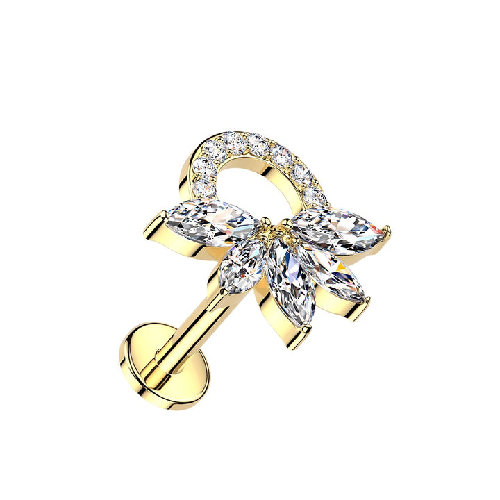 Wreath S Marquise Stud