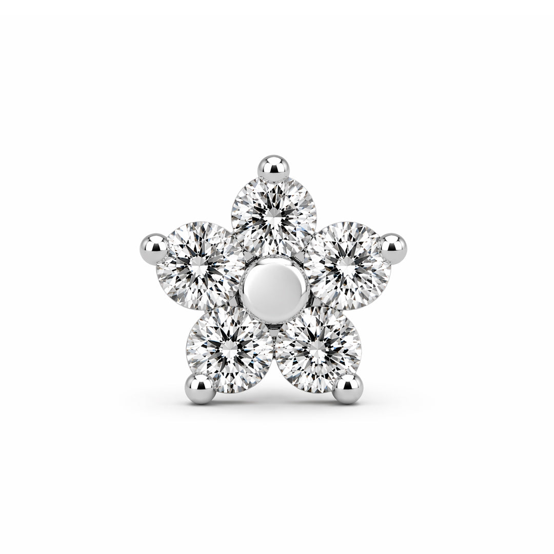 S Flower Stud