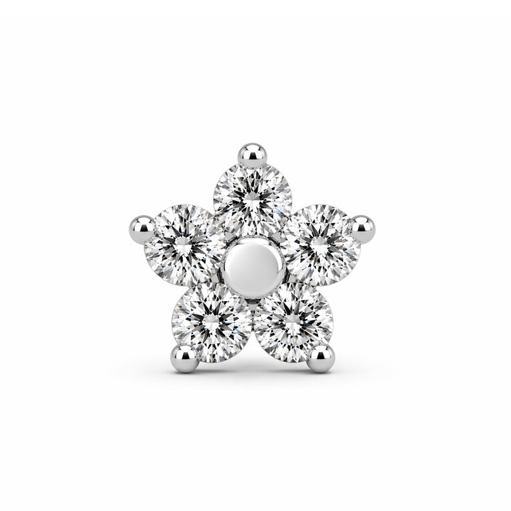 S Flower Stud